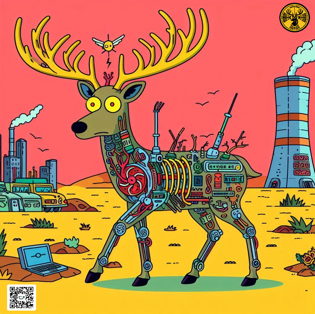 Radioaktywny jeleń jako hero sekcji gamma-kamery